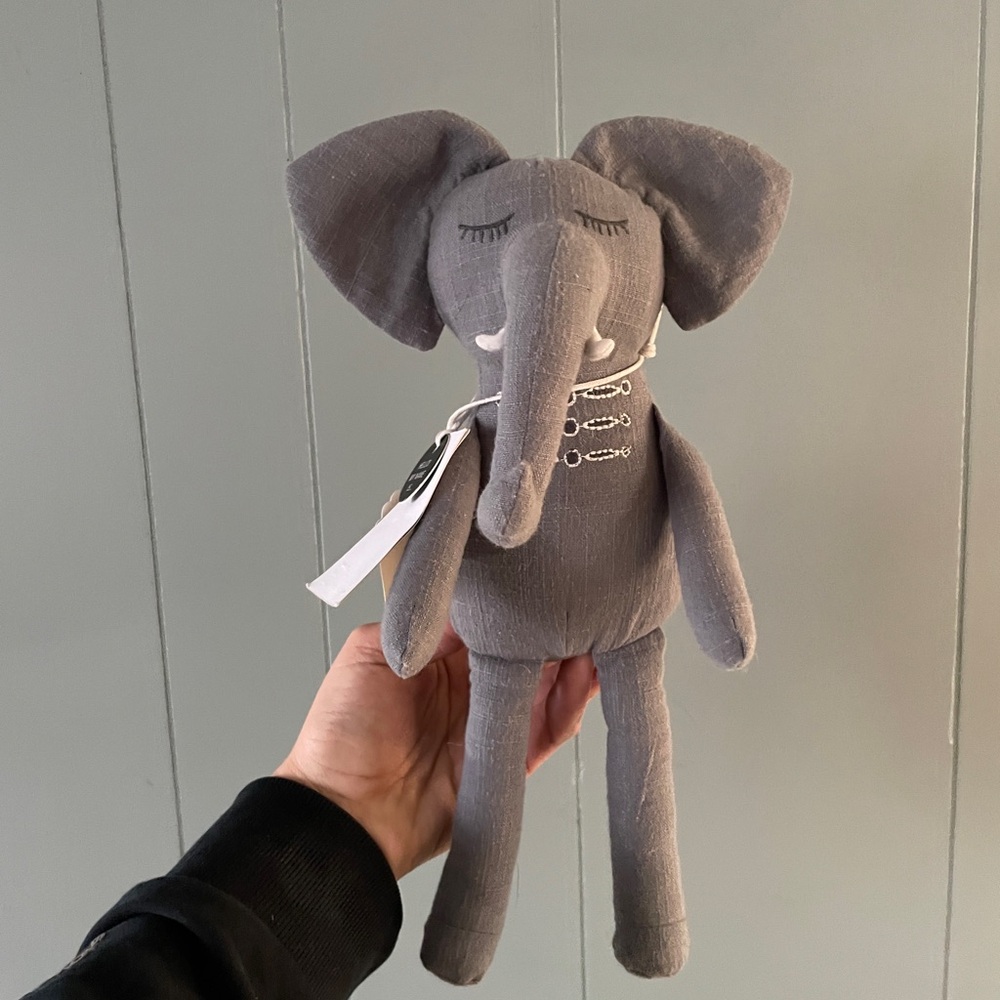 Gray Elephant Plush Toy
